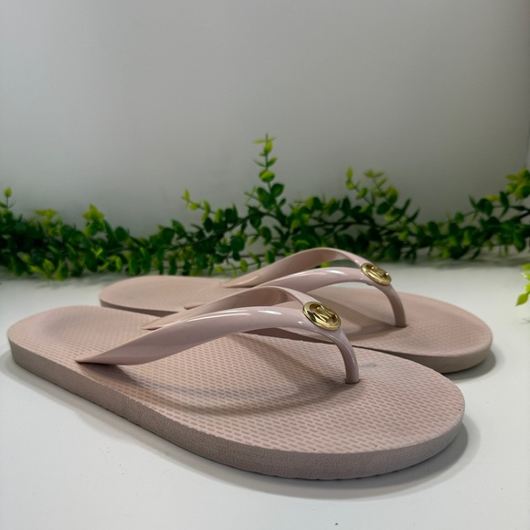 Michael Kors Pink Signature Flip -Flops Size 10 - Picture 2 of 7